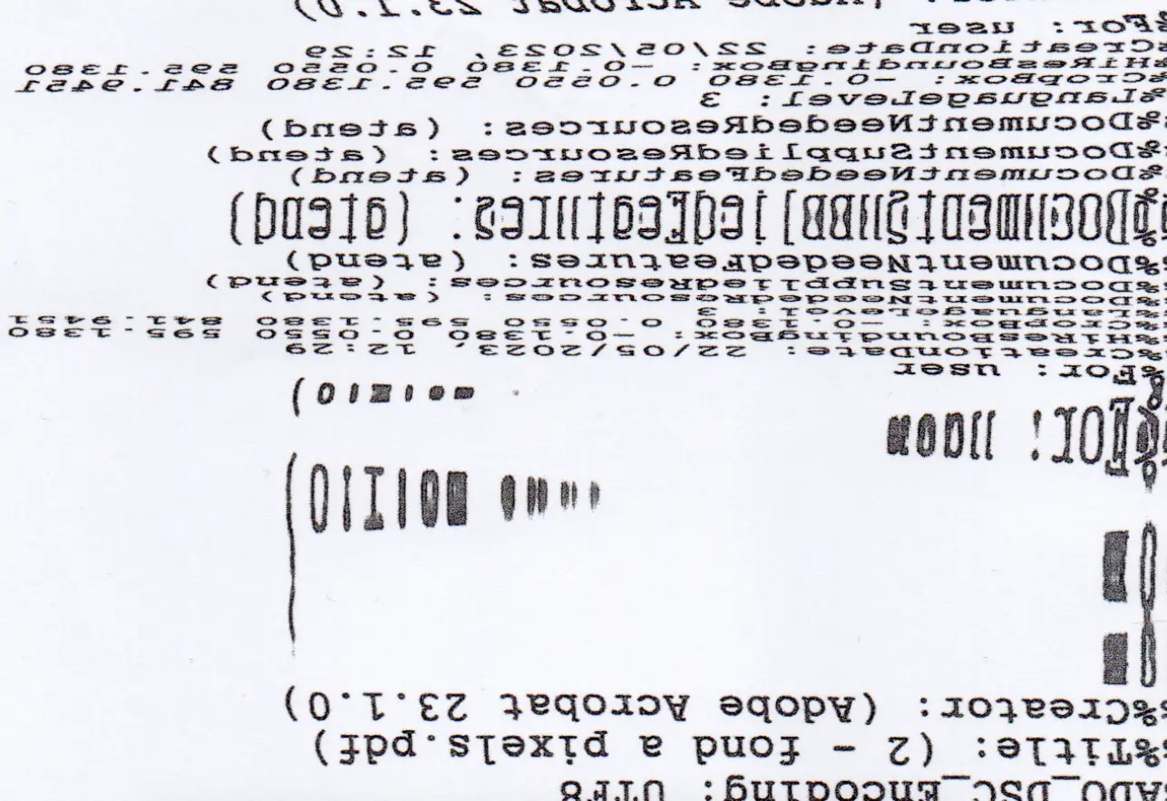 Expérimentation de textes au scanner